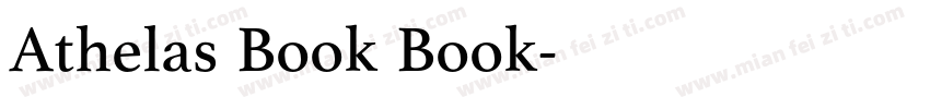 Athelas Book Book字体转换